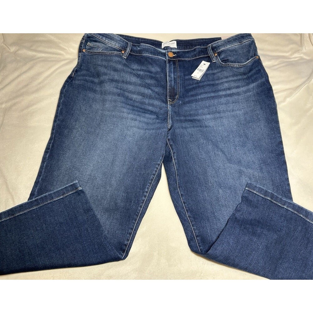 NWT Lane Bryant Women’s Straight Ankle Signature Fit Size 26 50X27 Blue Jeans
